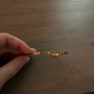 She Believed she could, so she did! Bracelet
